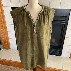 Madewell Embroidered Lightest Spun Cover-Up Tunic, Women’s Sz XS